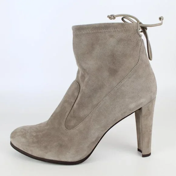 New STUART WEITZMAN Mitten Suede Bootie, Topo, US 11